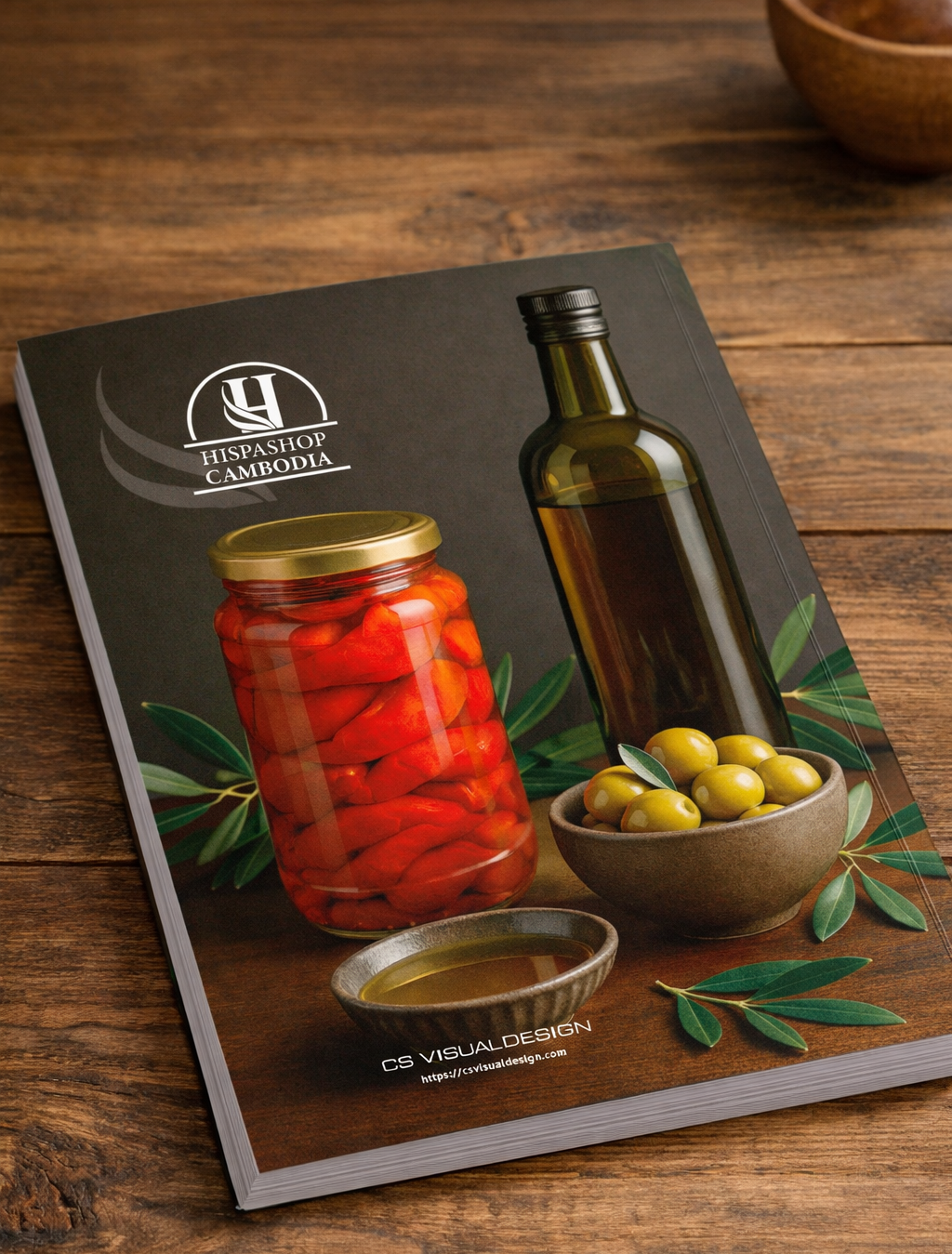 Back cover of the HORECA catalogue for Hispashop Cambodia