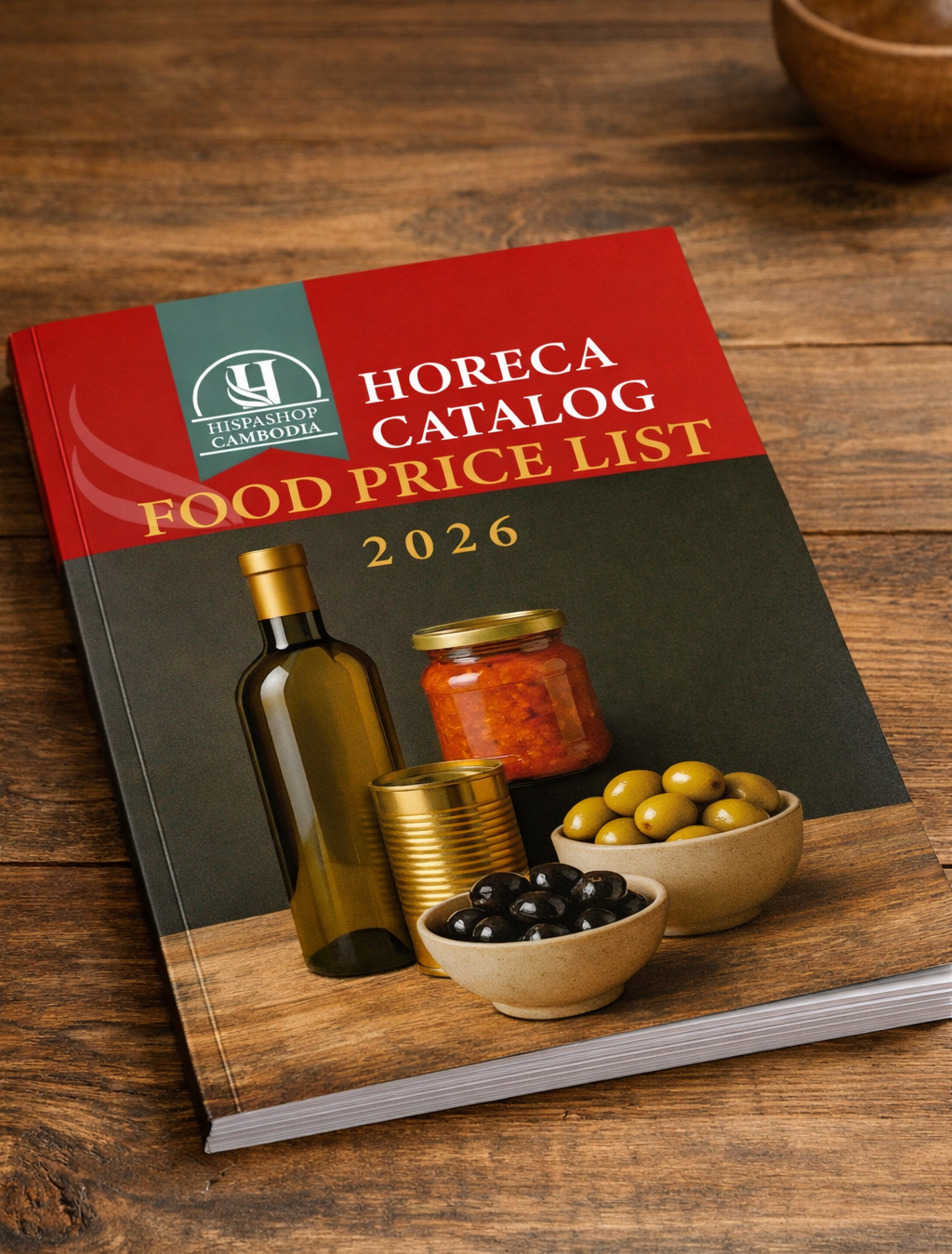 Cover of the HORECA catalogue for Hispashop Cambodia